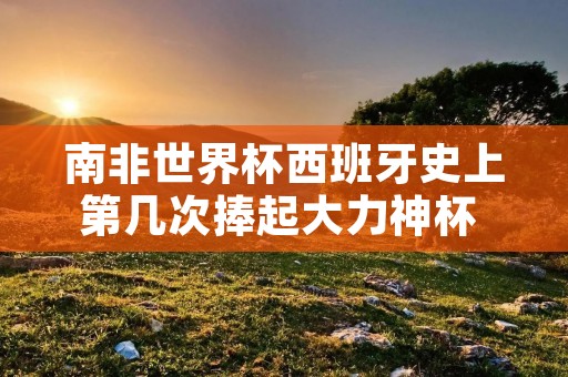 南非世界杯西班牙史上第几次捧起大力神杯 南非世界杯决赛中西班牙队的首粒进球是谁打进 南非世界杯西班牙史上第几次捧起大力神杯 南非世界杯决赛中西班牙队的首粒进球是谁打进