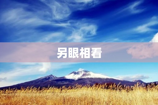 另眼相看:重新审视世界的美妙之处