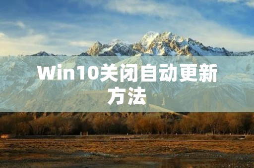 Win10关闭自动更新方法:避免不必要的麻烦