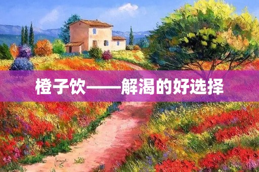 橙子饮——解渴的好选择