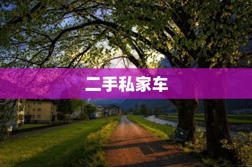 二手私家车：如何选购最适合自己的车型