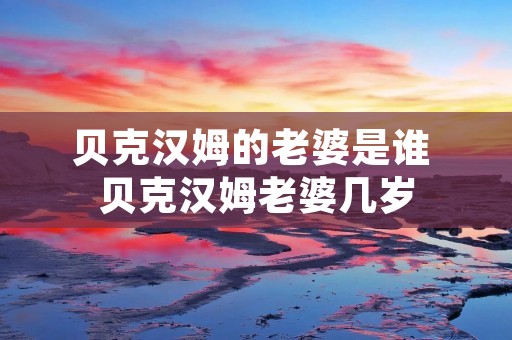 贝克汉姆的老婆是谁 贝克汉姆老婆几岁