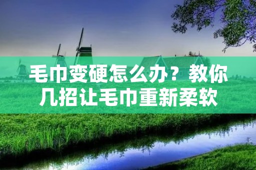 毛巾变硬怎么办?教你几招让毛巾重新柔软 毛巾变硬怎么办?教你几招让毛巾重新柔软