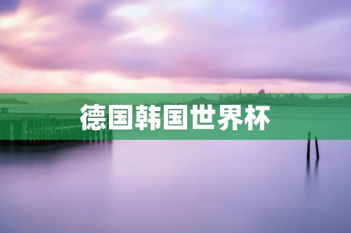 德国韩国世界杯:历史上最具争议的比赛之一 德国韩国世界杯:历史上最具争议的比赛之一