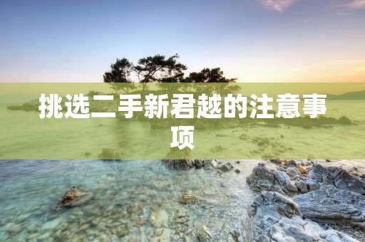 挑选二手新君越的注意事项 挑选二手新君越的注意事项