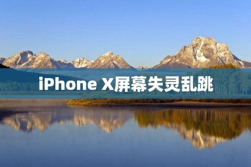 iPhone X屏幕失灵乱跳:该如何处理?