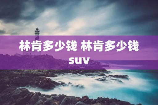 林肯多少钱 林肯多少钱suv