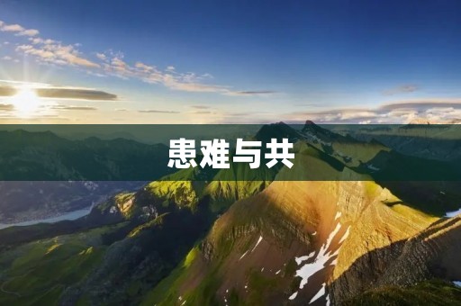 患难与共：共同面对困难的重要性