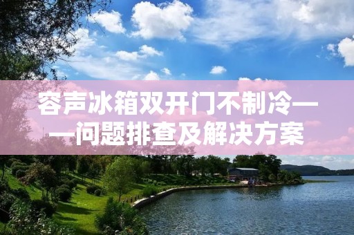 容声冰箱**门不制冷——问题排查及解决方案