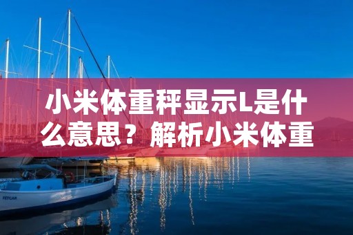 小米体重秤显示L是什么意思?解析小米体重秤常见问题