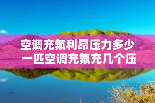 空调充氟利昂压力多少 一匹空调充氟充几个压力