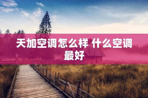 天加空调怎么样 什么空调最好