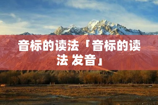 音标的读法「音标的读法 发音」