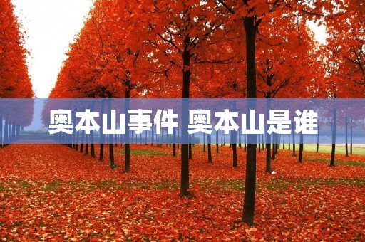 奥本山事件 奥本山是谁