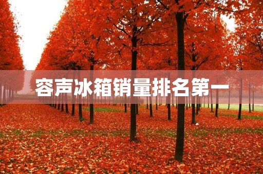 容声冰箱销量排名第一:品质与创新引领行业潮流 容声冰箱销量排名第一:品质与创新引领行业潮流