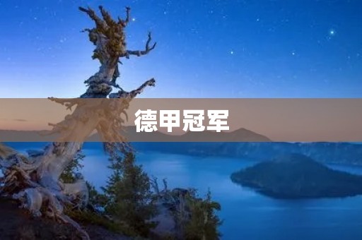 德甲冠军:德国足球的最高荣誉 德甲冠军:德国足球的最高荣誉