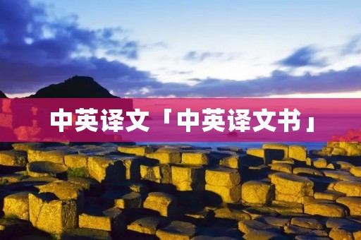 中英译文「中英译文书」 中英译文「中英译文书」