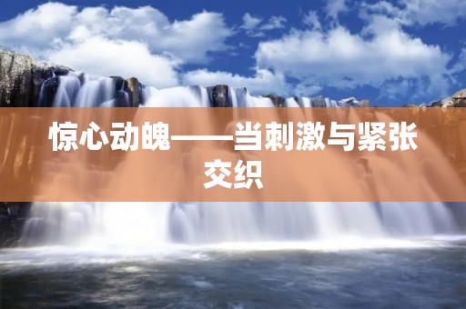惊心动魄——当刺激与紧张交织