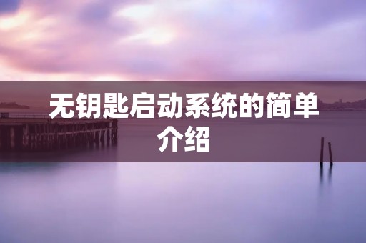 无钥匙启动系统的简单介绍