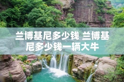 兰博基尼多少钱 兰博基尼多少钱一辆大牛