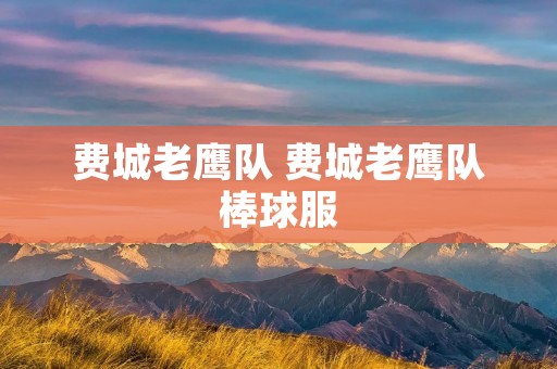 费城老鹰队 费城老鹰队棒球服