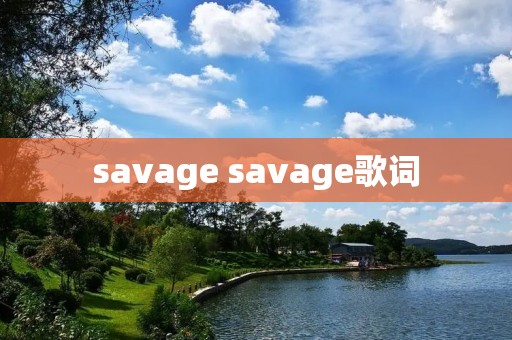 savage savage歌词