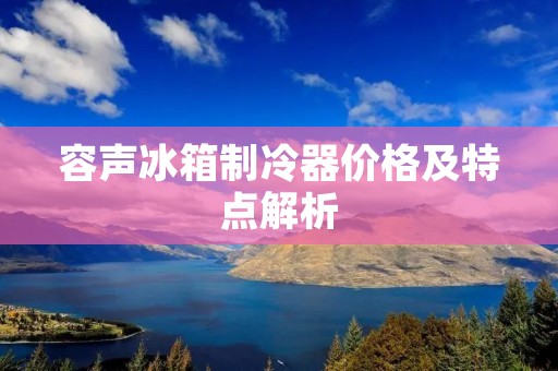 容声冰箱制冷器价格及特点解析