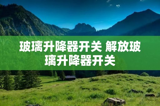 玻璃升降器开关 解放玻璃升降器开关 玻璃升降器开关 解放玻璃升降器开关