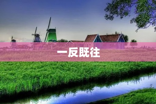 一反既往:重塑人生的奇妙旅程