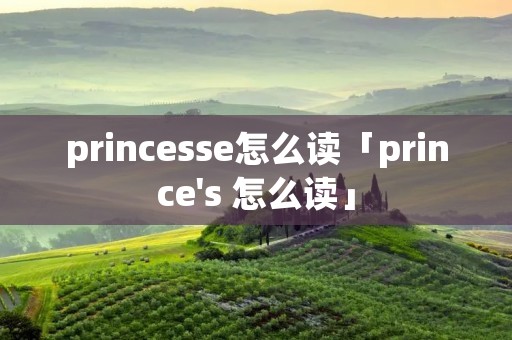 princesse怎么读「prince's 怎么读」 princesse怎么读「prince's 怎么读」