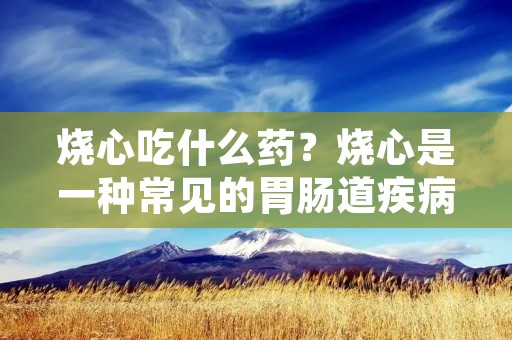 烧心吃什么药?烧心是一种常见的胃肠道疾病,让人感到胸口灼热、疼痛不适。当出现烧心症状时,许多人会想要寻找一种药物来缓解这种不适。本文将介绍一些常见的烧心药物,并探讨它们的作用机制和使用注意事项。