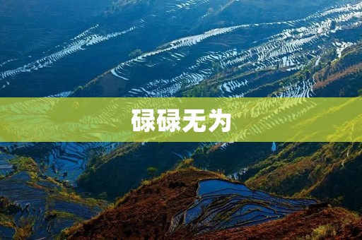 碌碌无为:迷失在平庸的生活中