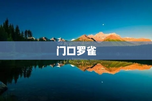 门口罗雀:一幅生活的微缩画