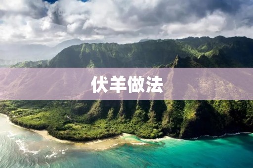 伏羊做法：让你的羊肉更加鲜嫩美味