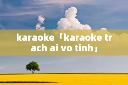 karaoke「karaoke trach ai vo tinh」 karaoke「karaoke trach ai vo tinh」