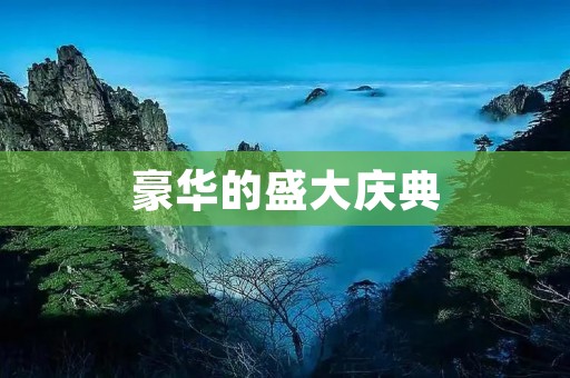 豪华的盛大庆典:一场壮丽的盛事