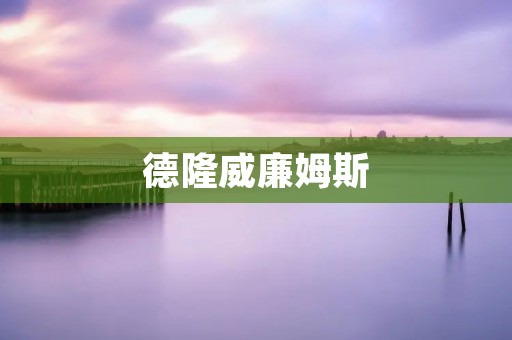 德隆威廉姆斯：NBA历史上的传奇控球后卫