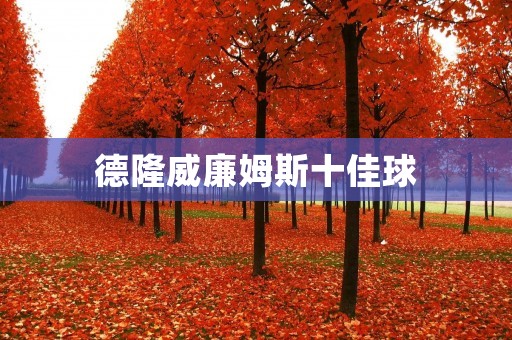 德隆威廉姆斯十佳球：掌控比赛的完美舞者