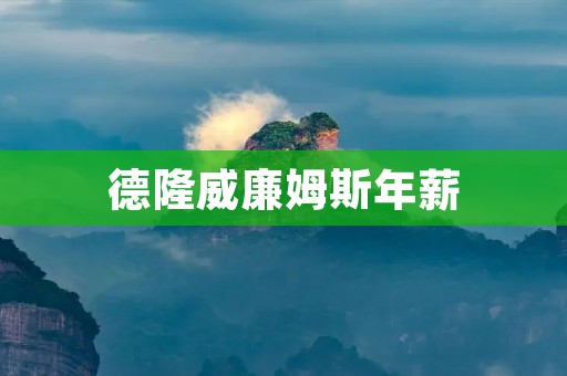 德隆威廉姆斯年薪：探索NBA球员薪资的背后故事