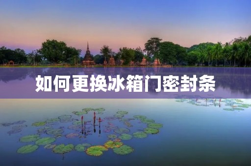 如何更换冰箱门密封条 如何更换冰箱门密封条