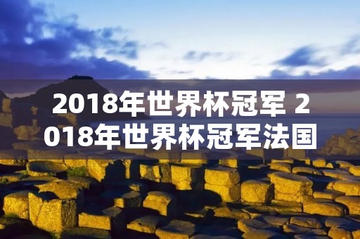 2018年世界杯冠军 2018年世界杯冠军法国队阵容