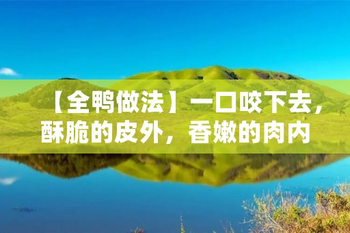 【全鸭做法】一口咬下去，酥脆的皮外，香嫩的肉内