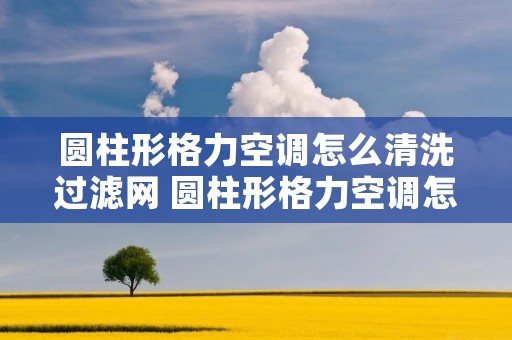 圆柱形格力空调怎么清洗过滤网 圆柱形格力空调怎么清洗过滤网的