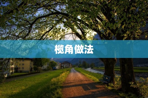 榄角做法:健康美味的佳肴 榄角做法:健康美味的佳肴