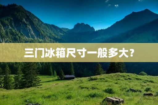 三门冰箱尺寸一般多大？