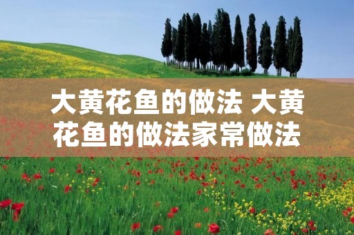 大黄花鱼的做法 大黄花鱼的做法家常做法