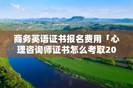 商务英语证书报名费用「心理咨询师证书怎么考取2022」