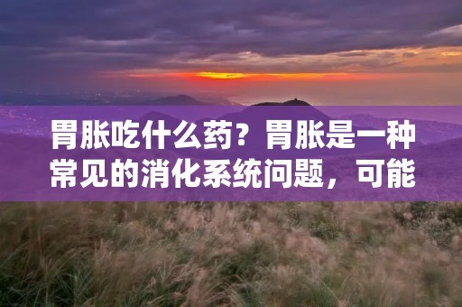 胃胀吃什么药?胃胀是一种常见的消化系统问题,可能由多种原因引起,如饮食不当、消化不良、胃酸过多等。当胃胀发生时,许多人会考虑使用药物来缓解不适。本文将介绍一些常用的药物来缓解胃胀,并提供一些建议来改善胃胀问题。