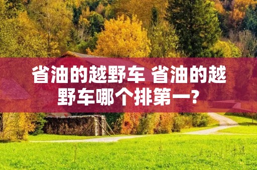 省油的越野车 省油的越野车哪个排第一? 省油的越野车 省油的越野车哪个排第一?