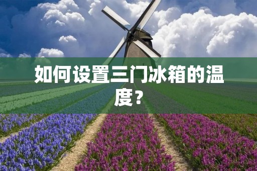 如何设置三门冰箱的温度？
